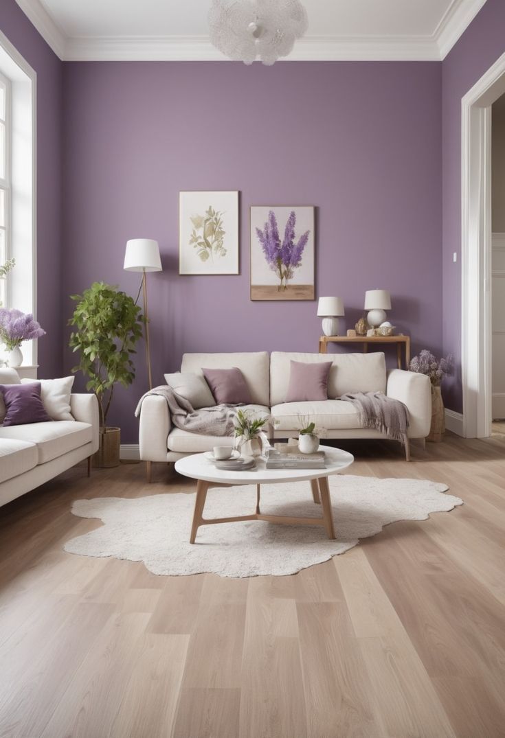  warna dinding lavender